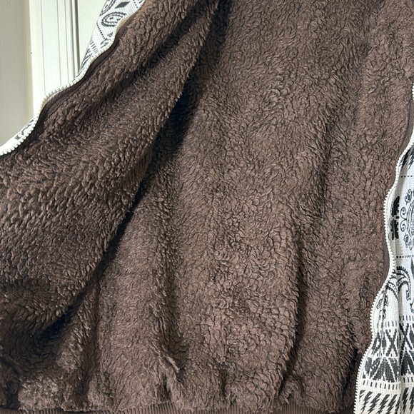 Surplus Printed Fleece Lined Bomber Jacket Size Large - Picture 4 of 8